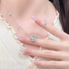 9d5969505dfeab55fd75a57914d53340 【LULLE】ダンシングジルコニア ネックレス|揺れるたび、きらめく上品な一粒デザイン